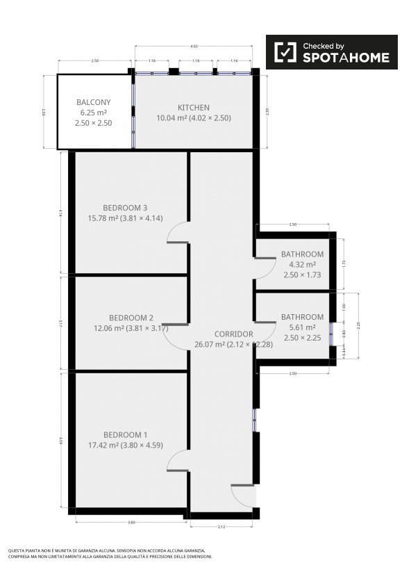 Grande camera in appartamento con 3 camere da letto a Trieste, Roma ... Grande camera in appartamento con 3 camere da letto a Trieste, Roma ...