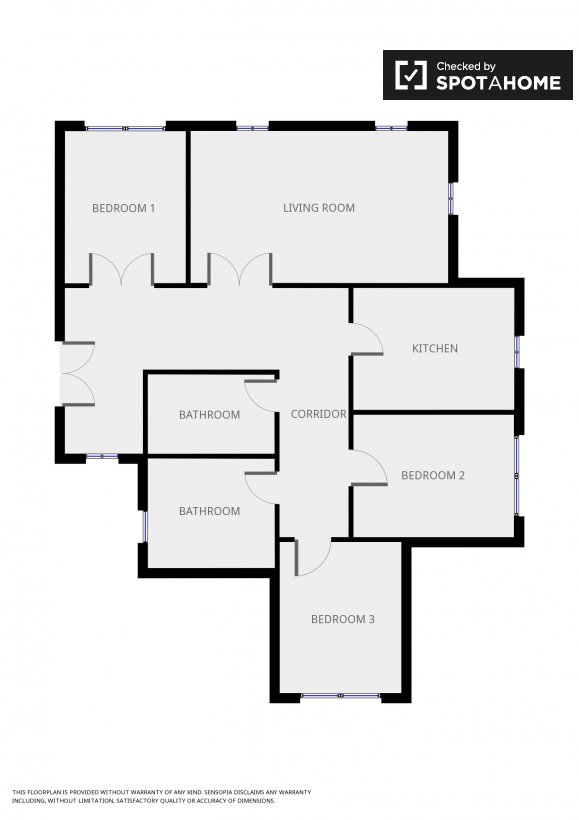 Camera arredata in appartamento con 3 camere da letto, Salario ... Camera arredata in appartamento con 3 camere da letto, Salario ...