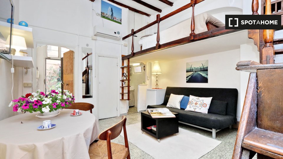 Traditional studio apartment for rent in Trastevere, Rome (ref 420746