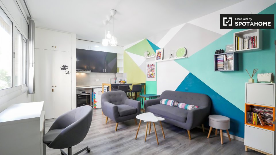 Studio apartment for rent in Sarrià, Barcelona (ref 390462) Spotahome