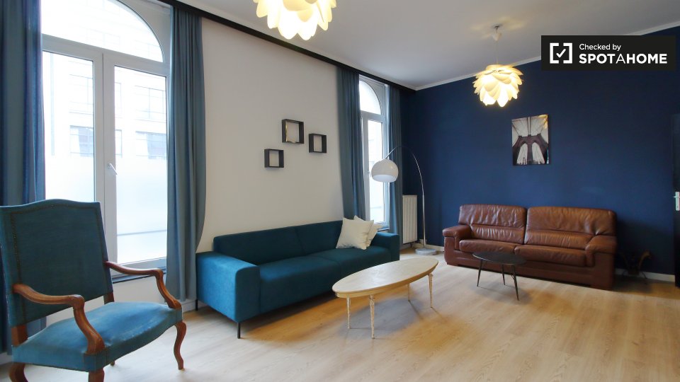 Stylish 3bedroom apartment for rent in Brussels City Center (ref