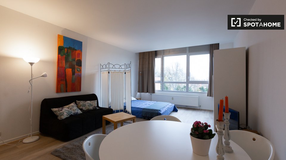 Modern studio apartment for rent in Ixelles, Brussels (ref 269121