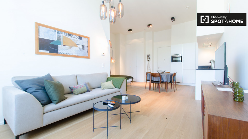 Modern studio apartment for rent in Brussels City Centre (ref 126111