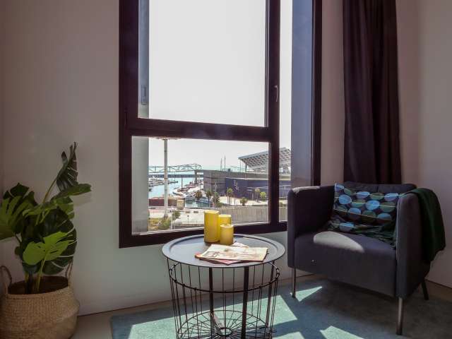 Modern studio apartment for rent in Poblenou, Barcelona