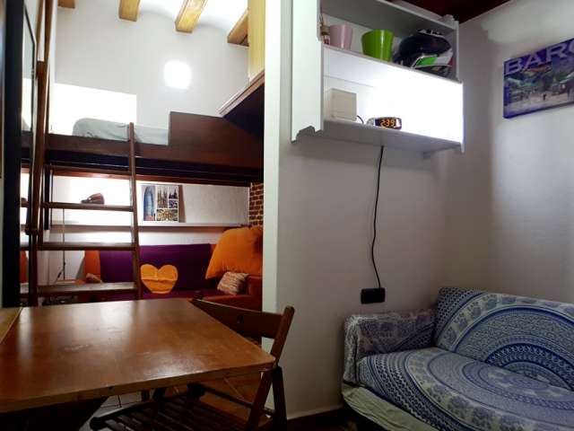 Unique studio apartment for rent in El Raval, Barcelona