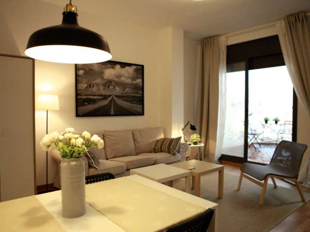 Spacious studio apartment for rent in Gràcia, Barcelona