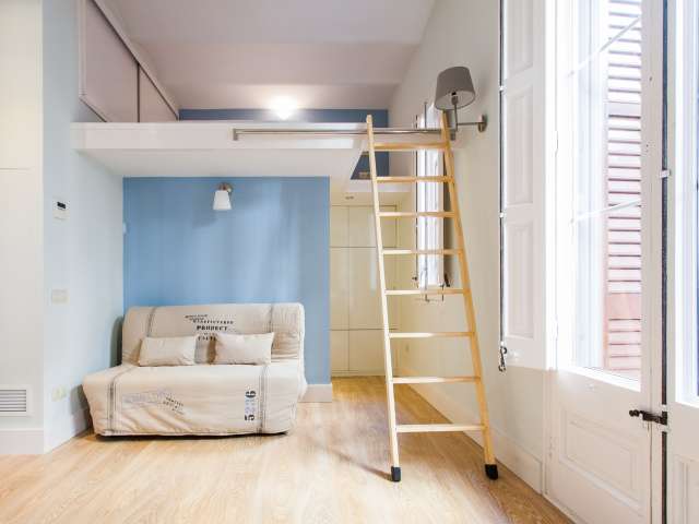 Super studio apartment for rent in Barceloneta, Barcelona