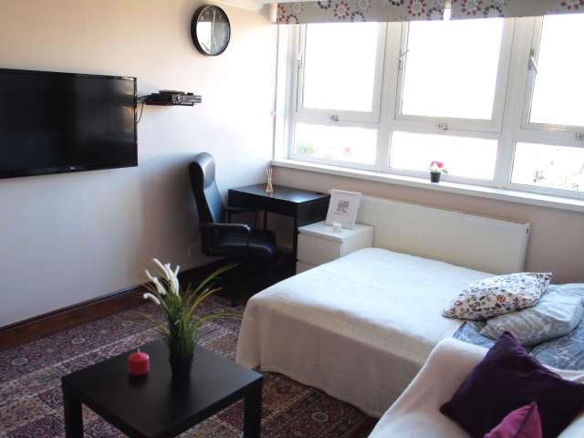 Colorful room in 3-bedroom flat in Camden, London